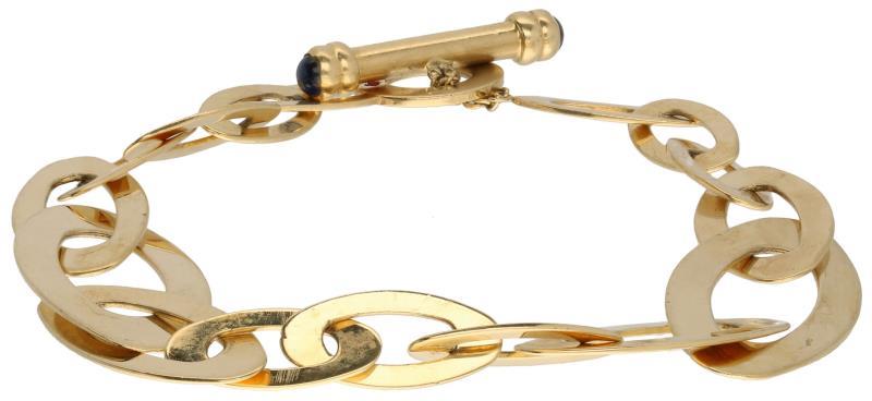 Roberto Coin Chic and Shine armband geelgoud, saffier en robijn - 18 kt.