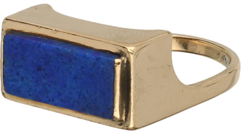 Pierre Cardin design ring geelgoud, lapis lazuli - 18 kt.