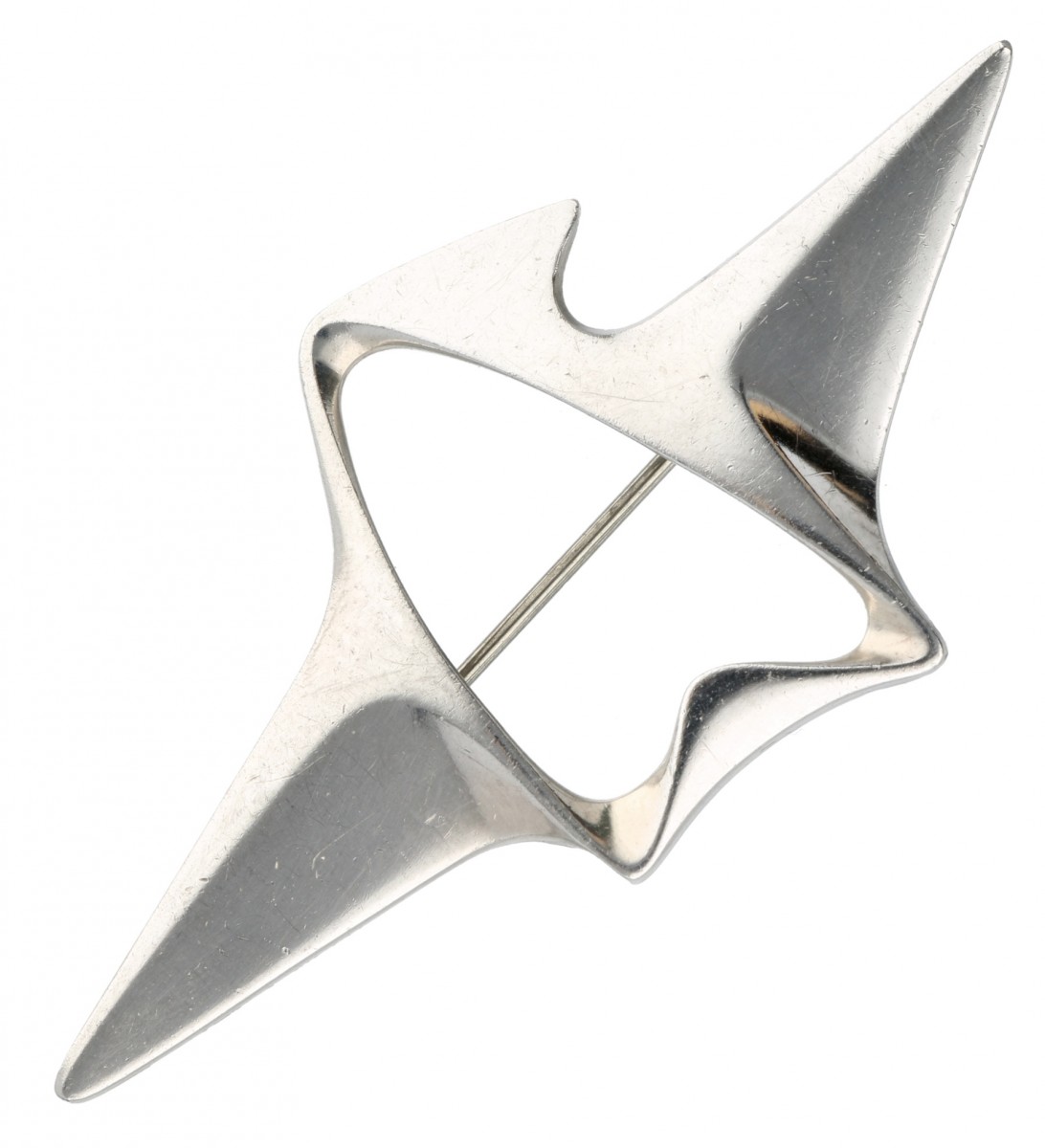 Zilveren modernistische Georg Jensen no.340 broche - 925/1000.