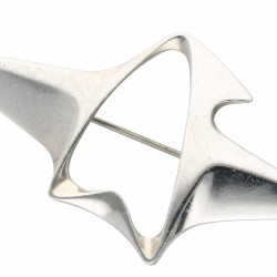 Zilveren modernistische Georg Jensen no.340 broche - 925/1000.