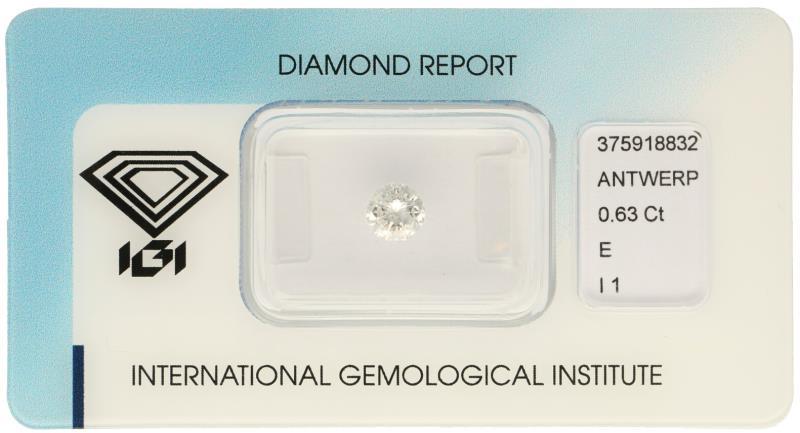 IGI Rond Briljant geslepen diamant 0.63 ct.