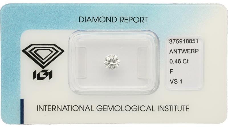 IGI Rond Briljant geslepen diamant 0.46 ct.