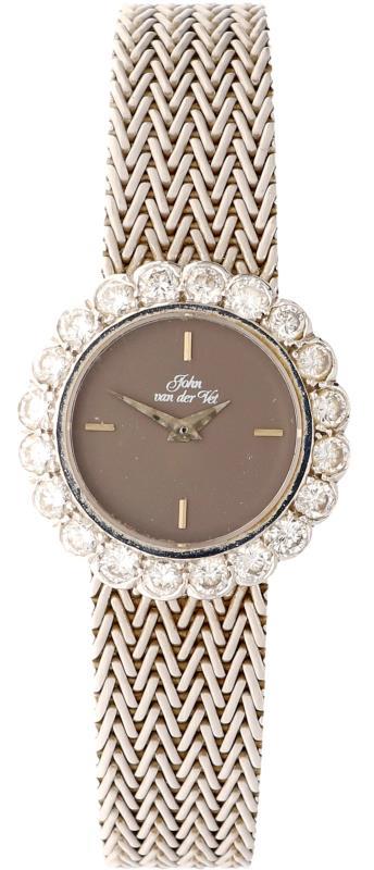 John van der Vet - ca. 1.80 ct. diamant - Dameshorloge - Handopwindbaar.