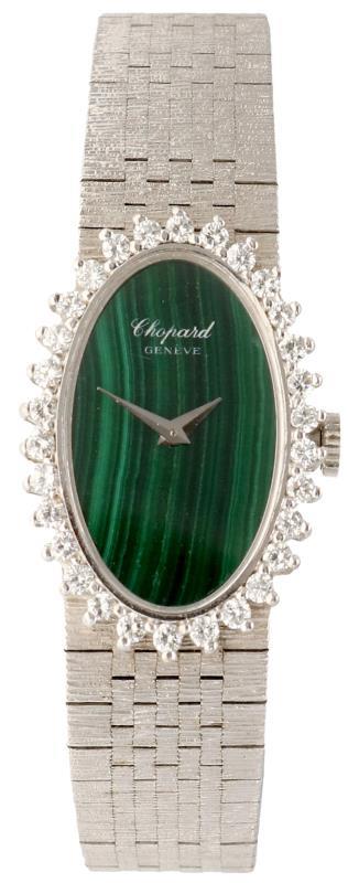 Chopard Malachite - ca. 0.60 ct. diamant - Dameshorloge - Handopwindbaar.