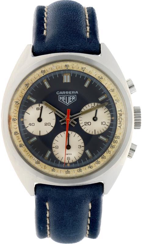 Heuer Carrera - Herenhorloge - Handopwindbaar - ca. 1970.