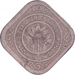 5 Cent Wilhelmina 1936. FDC.