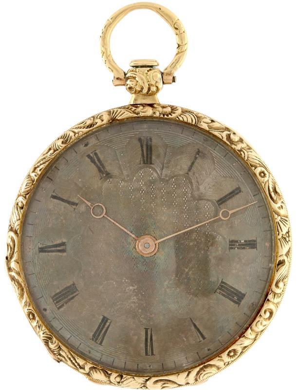 Zakhorloge cilindergang - Dameszakhorloge - Handopwindbaar - 1860.