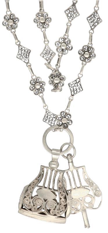 Chatelaine ketting zilver - 835/1000.