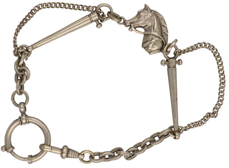 Zakhorloge ketting zilver - BWG. 