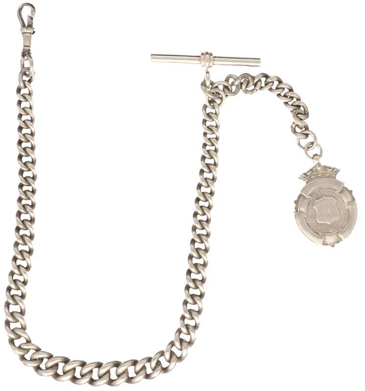 Zakhorloge ketting zilver - 835/1000.