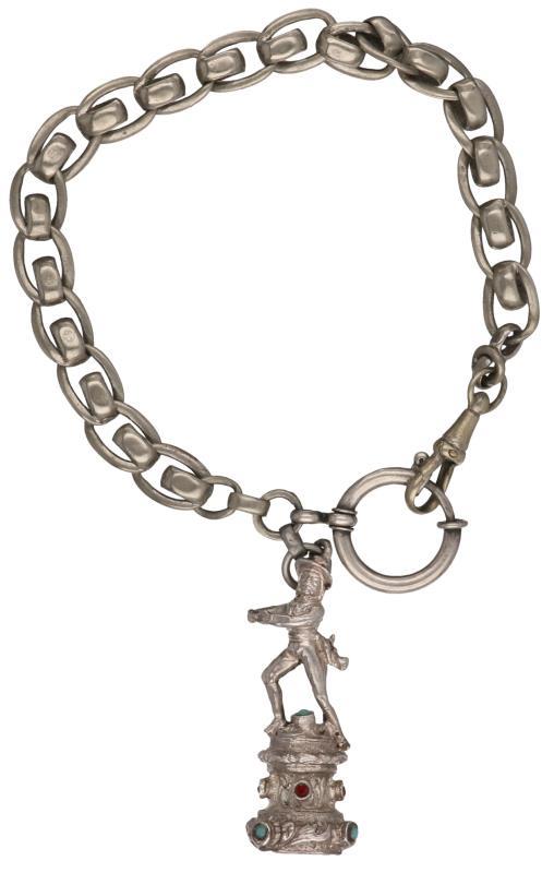 Zakhorloge ketting zilver - BWG. 