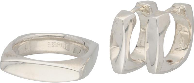 Esprit set ring/oorbellen zilver - 925/1000.