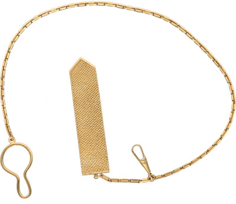 Zakhorloge ketting geelgoud - 18 kt.