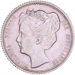 25 Cent Wilhelmina 1906. FDC -.