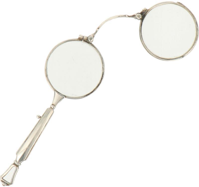 Lorgnette zilver.