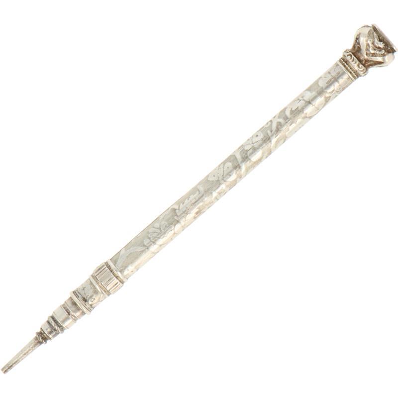 Potlood zilver.