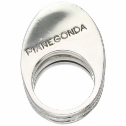 Massief zilveren Pianegonda design ring - 925/1000.