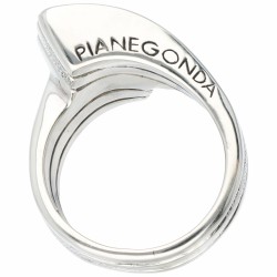 Massief zilveren Pianegonda design ring - 925/1000.