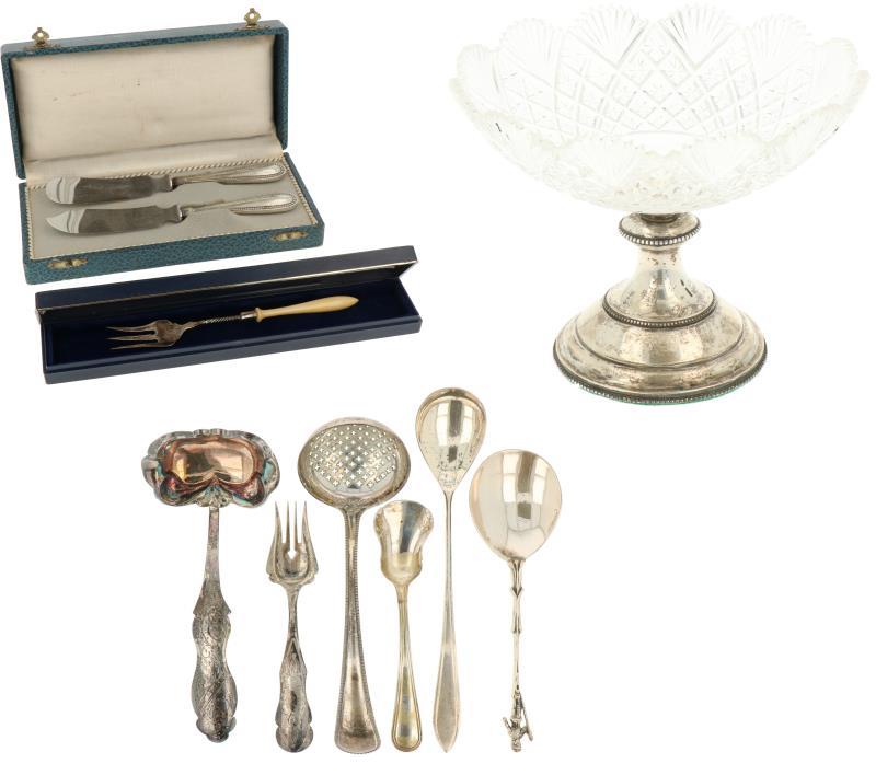 (9) delig lot diversen zilver.