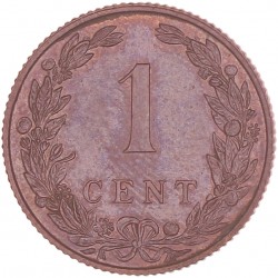 1 Cent Wilhelmina 1906. FDC.