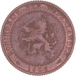 1 Cent Wilhelmina 1906. FDC.
