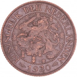 1 Cent Wilhelmina 1920. FDC -.