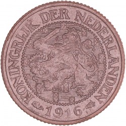 1 Cent Wilhelmina 1916. FDC.