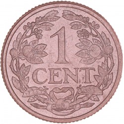 1 Cent Wilhelmina 1916. FDC.