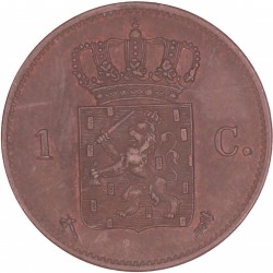 1 Cent Willem III 1876. Prachtig / FDC.