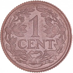 1 Cent Wilhelmina 1916. FDC.