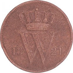 1 Cent Willem I 1821 B. Fraai.