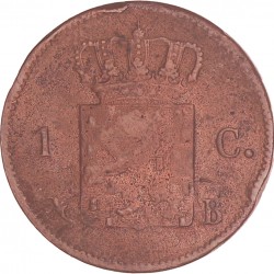 1 Cent Willem I 1821 B. Fraai.