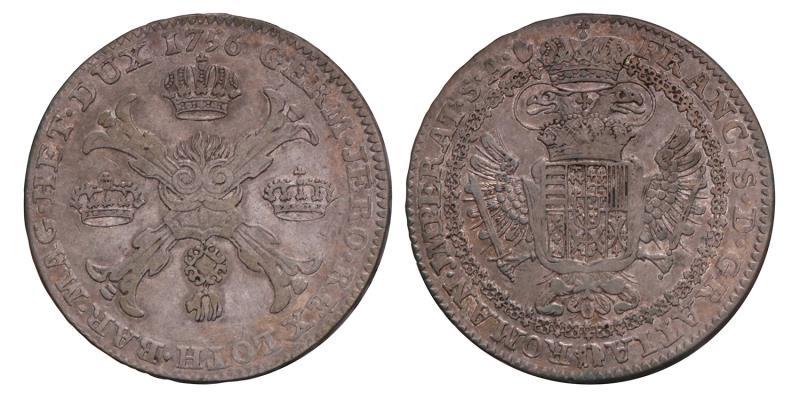 Kronenthaler Maria Theresia 1756 A. Zeer Fraai +.