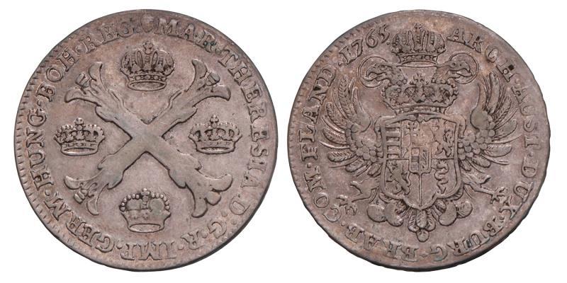 Kronenthaler Maria Theresia 1765 B. Zeer Fraai.