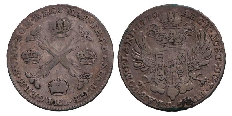 Kronenthaler Maria Theresia 1770 B. Zeer Fraai.