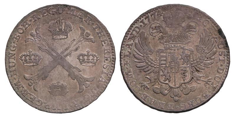 Kronenthaler Maria Theresia 1774 B. Zeer Fraai.