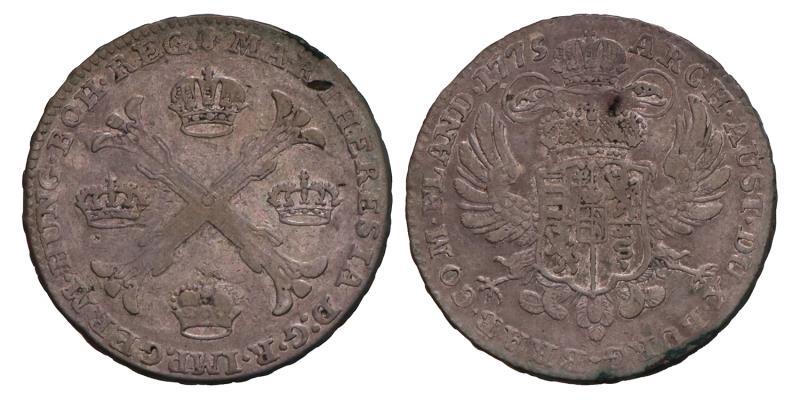 Kronenthaler Maria Theresia 1775 B. Zeer Fraai.