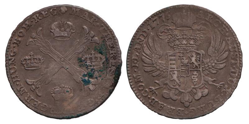Kronenthaler Maria Theresia 1775 B. Zeer Fraai -.