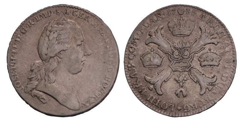 Kronenthaler Joseph II 1785 B. Zeer Fraai.