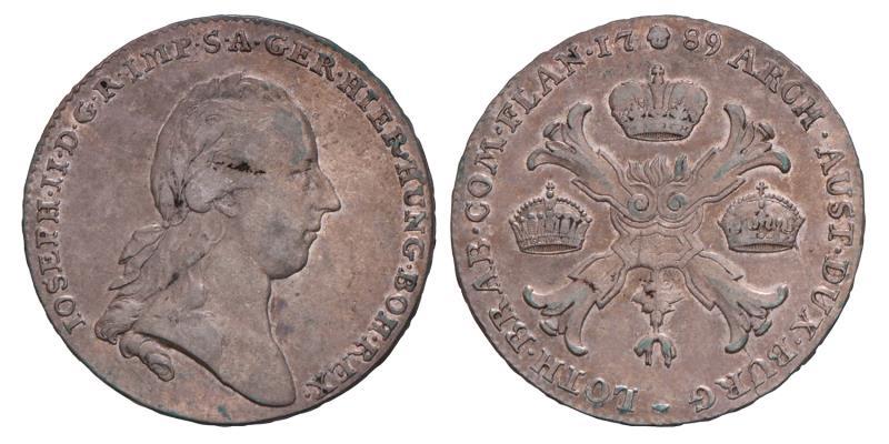 Kronenthaler Joseph II 1789 B. Zeer Fraai.