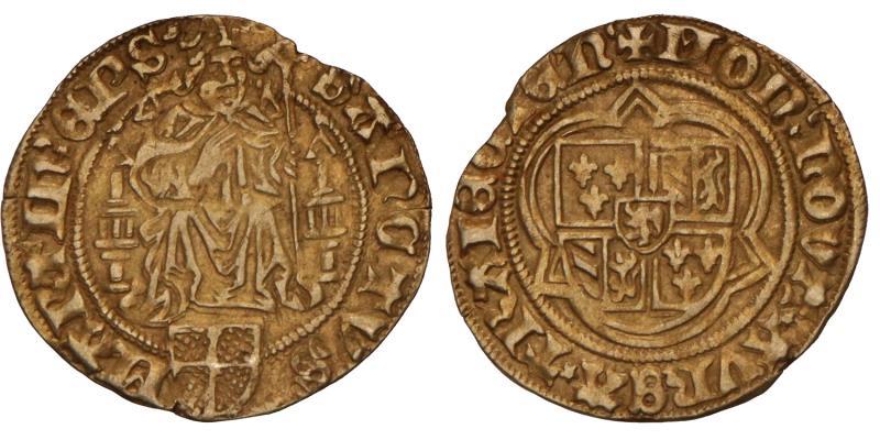 Goudgulden David van Bourgondië/Utrecht z.j. Zeer Fraai.