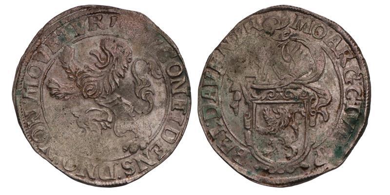 Leeuwendaalder Deventer 1687. Zeer Fraai.