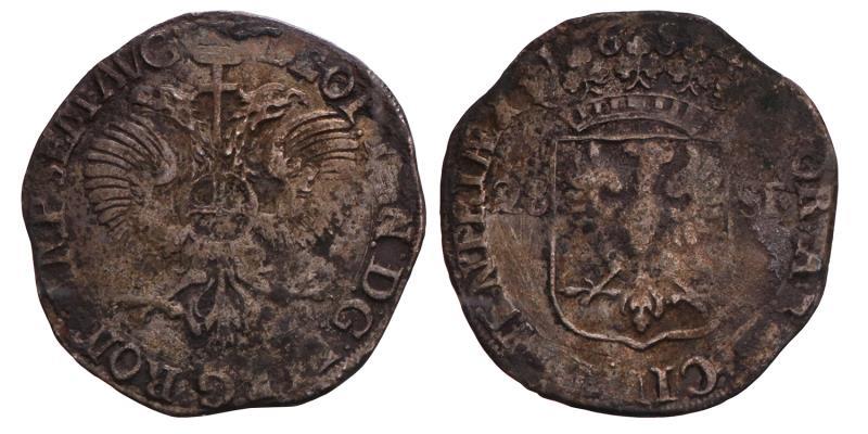 Florijn van 28 stuiver Deventer 1684. Fraai / Zeer Fraai.