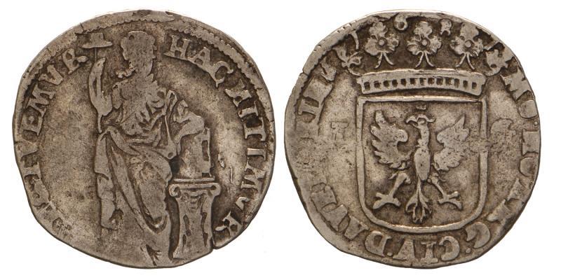 1 Gulden Deventer 1687. Fraai / Zeer Fraai.