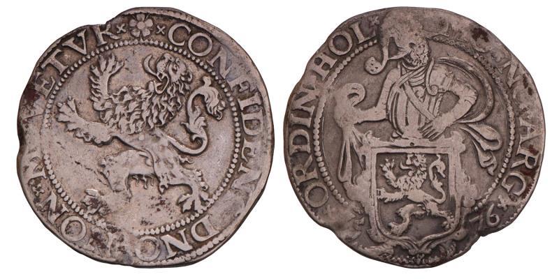 Leeuwendaalder Holland 1576. Fraai / Zeer Fraai.