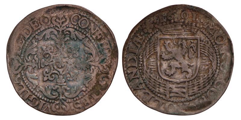 Roosschelling Holland 1601. Zeer Fraai.