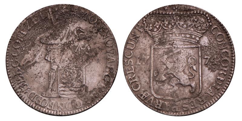 Zilveren Dukaat Zeeland 1774. Fraai.