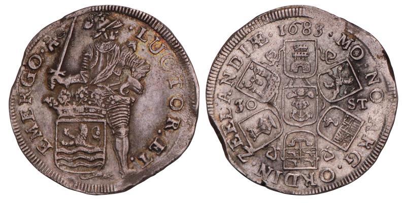 Daalder van 30 stuiver Zeeland 1683. Prachtig -.