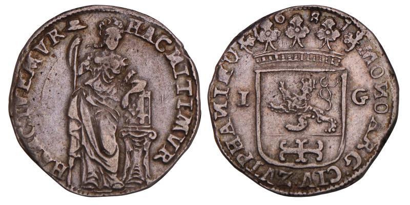 Stedelijke Gulden Zutphen 1687. Zeer Fraai / Prachtig.