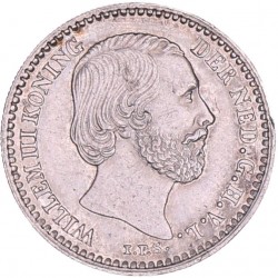 10 Cent Willem III 1863. FDC -.